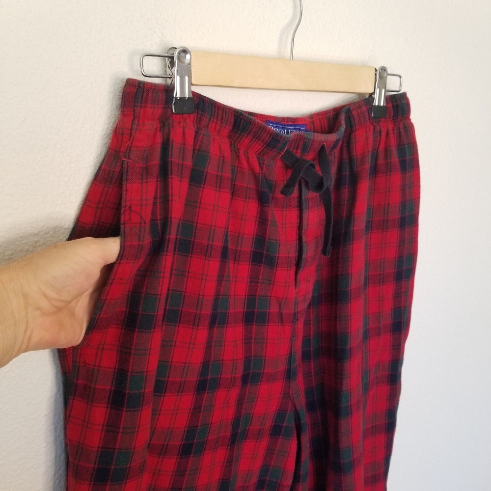 Pendleton red plaid cotton flannel PJ pants - Picture 3 of 7
